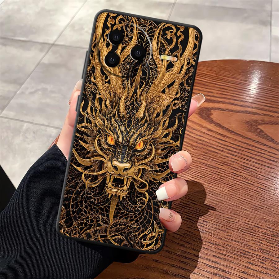 Case for Xiaomi Redmi A4 K40 K80 Pro 12C 13C A3 A5 10 9 A1 A2 Plus 14C Funda Phone Cover Dragon Totem
