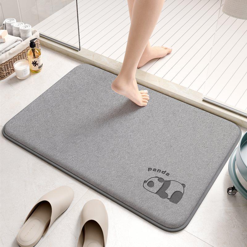 Thickened Memory Cotton Moisture-wicking Floor Mat Bathroom Bathroom Foot Mat Entry Door Mat Slip-resistant Cartoon Soiled No-wash Mat