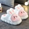 Women's Winter Thick-Soled Plush Cotton Slippers - Cozy Indoor Non-Slip Shoes