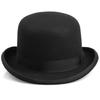 Herren Damen Filz Melone Klassische Partyhüte Leichte Derby Fedora Hüte Kostümzubehör