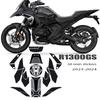 R1300GS 2024 Triple Black Motorcycle Accessories Tank Pad 3D Epoxy Resin Sticker Protection Kit for R 1300 GS 2023-2024