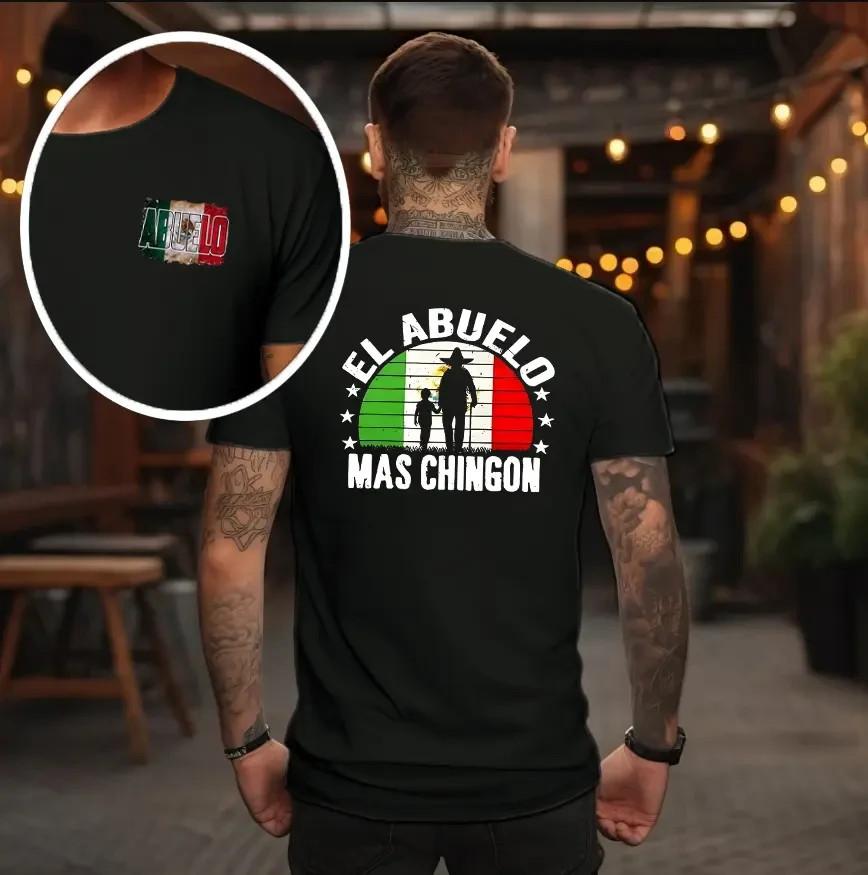 El Abuelo Mas Chingon Shirt, Mexico Abuelo Shirt Father’s Day Shirt, Cotton Grap XXL
