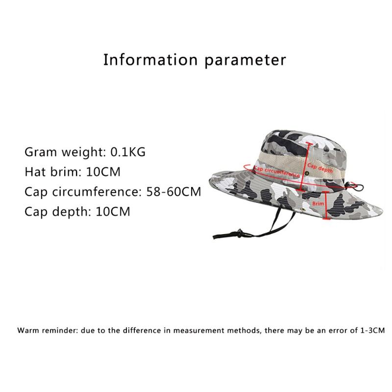 Outdoor Sun Hat Breathable Wide Brim Hat UPF 50+ Sun Protection Mesh Hat For Travel Fishing Safari