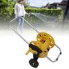  Hose Reel Cart Garden Hose Cart Heavy Duty Aluminum Water Hose Reel with Anti Slip Wheels for Yard Garden Lawn, Fits 35m Pipe with 17mm External Diam