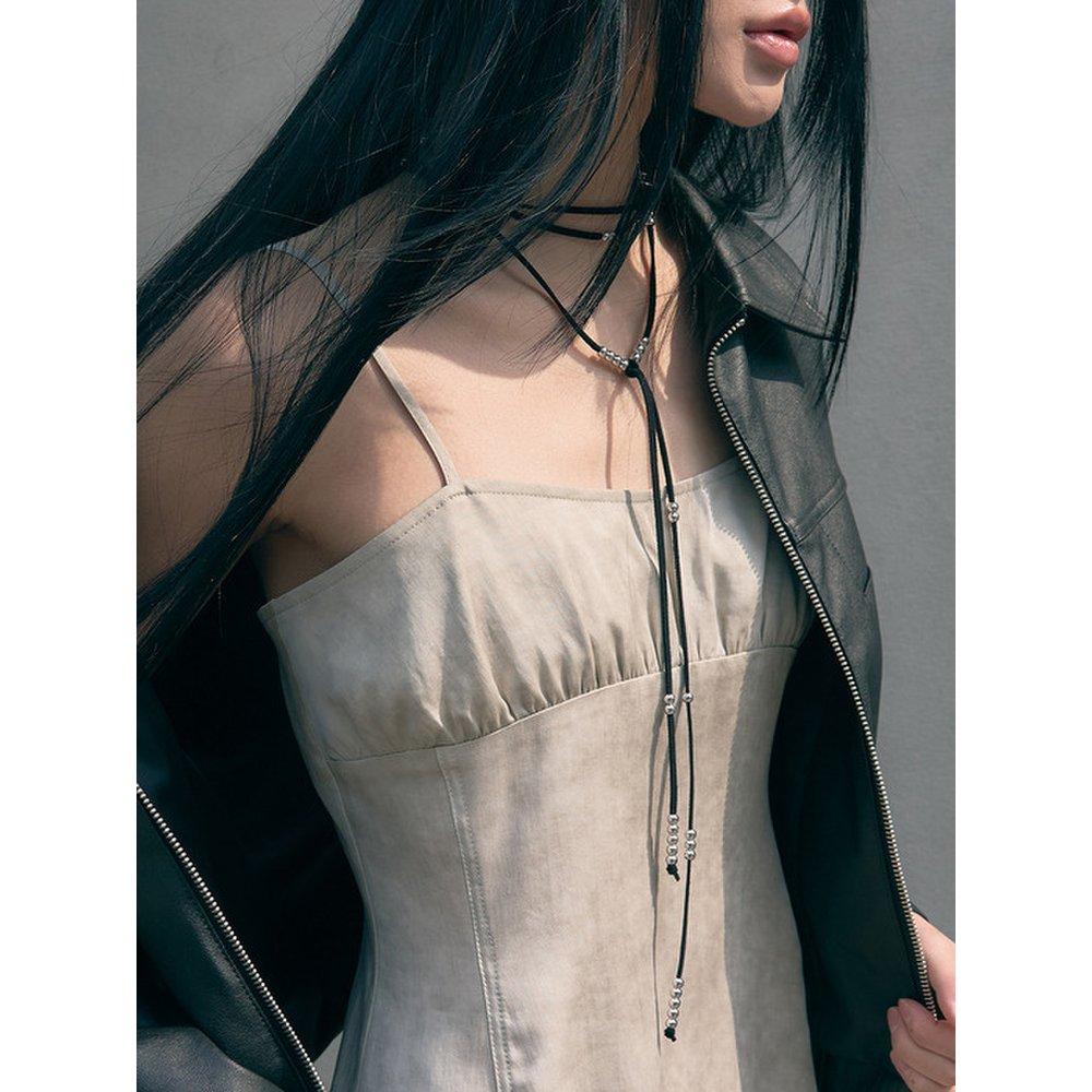 Layered Suede Necklace [Black]