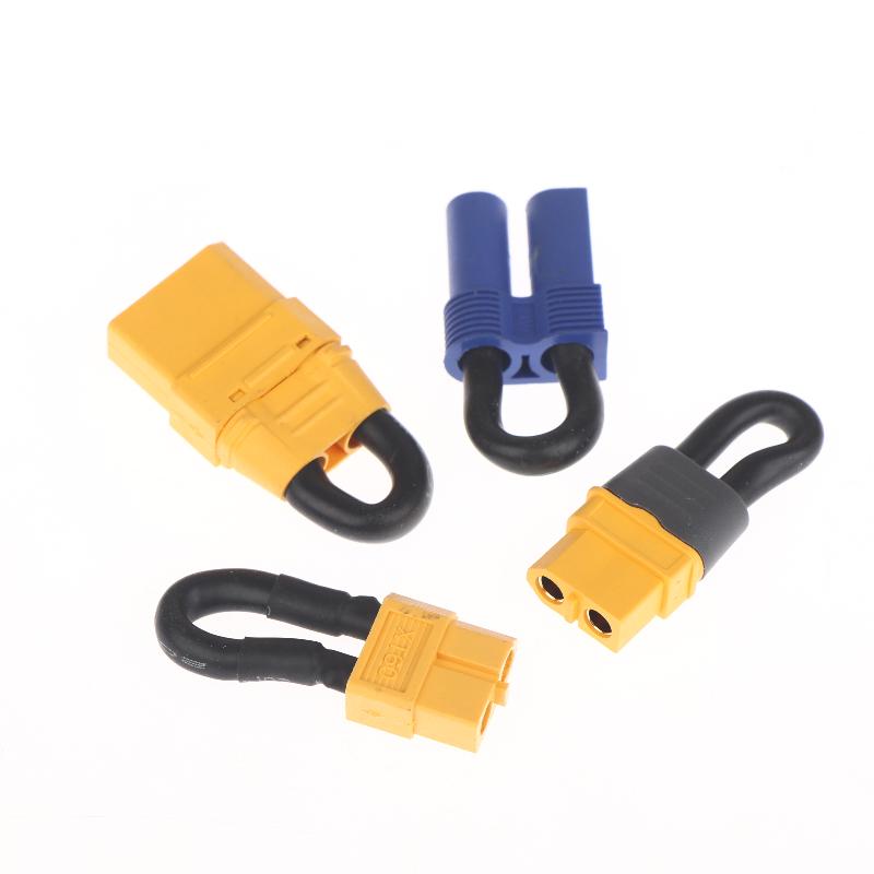 1Pcs DIY Accessories Designed For RC Model Car Dual Battery Drive To Single Battery Drive TRX XT60 XT90 EC5 T-Type Short-Circuit Plug