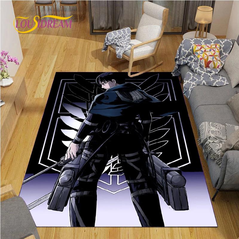 Attack On Titan Carpet for Living Room Bedroom Rug Kitchen Door Unslip Floor Mats Birthday Gift Photography Props Alfombra Rug
