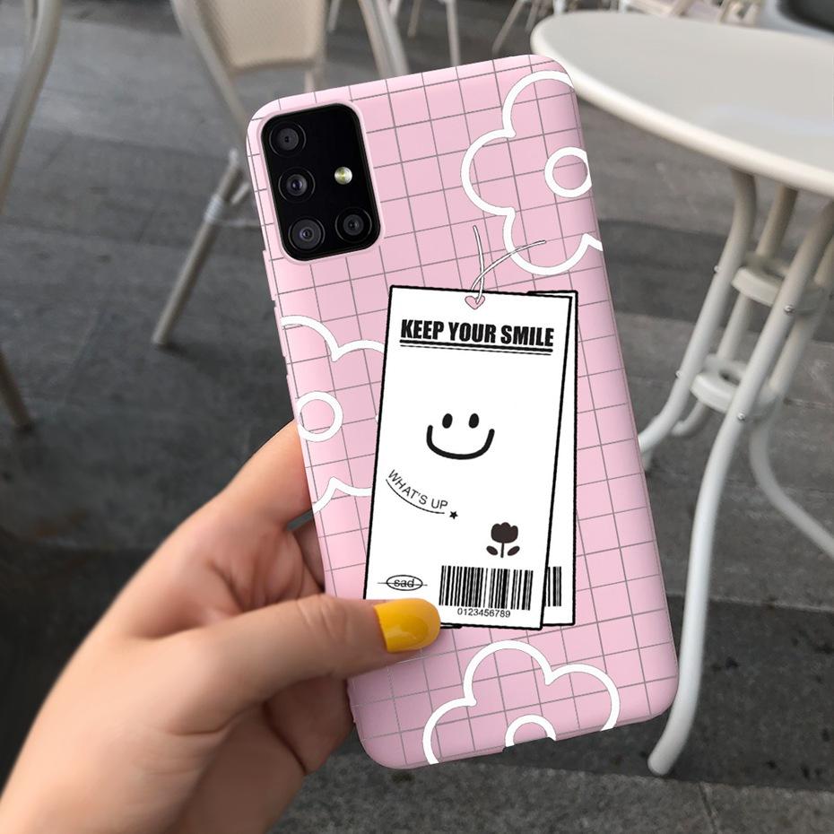 For Samsung Galaxy A51 5G SM-A516B Lovely Printing Jelly Phone Case Soft Silicone TPU Back Cover For Samsung A51 5G UW SM-A516V