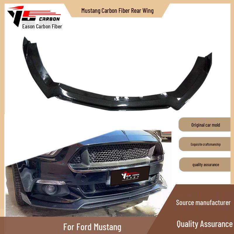 2015-2017 Mustang Carbon Fiber Front Lip Splitter