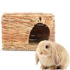 Hand-Woven Ficus Carica Foldable Pet House for Guinea Pigs & Rabbits