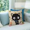 Cute cartoon art chibi cat c-Chococat    Pillow Cover  Bedroom Wild Party Decor Pillowcase kid Birthday shower Gift