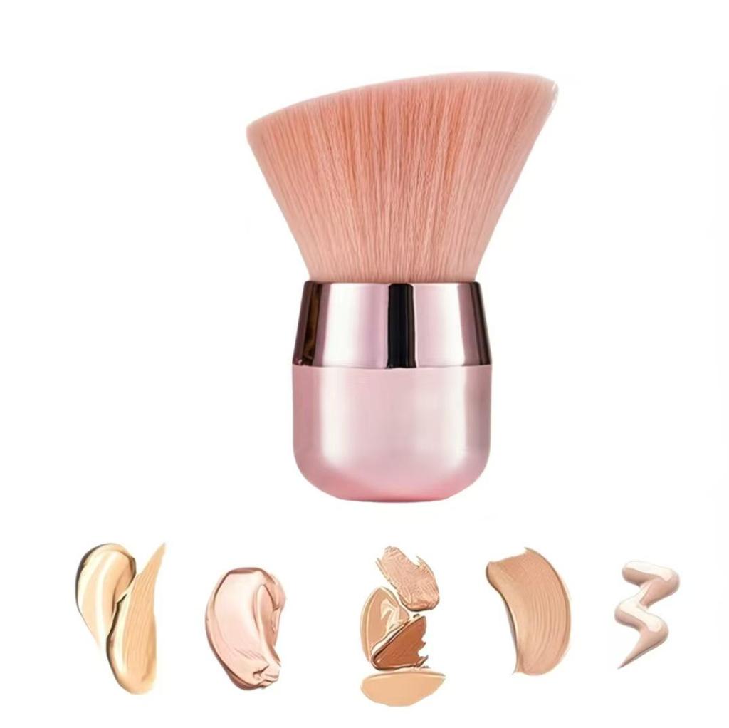 In-Stock Portable Mushroom Head Makeup Brush: Single Piece Blush and Powder Brush.