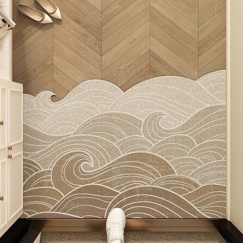 Entrance Door Mat Non-Slip Free Cutting Decorative Entrance Mats for Perfect for Laundry Kitchen Guest Room Decor Foot Rug