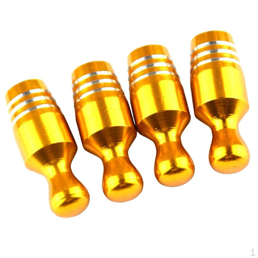 

4pcs Alloy Tire Valve Caps золотистий