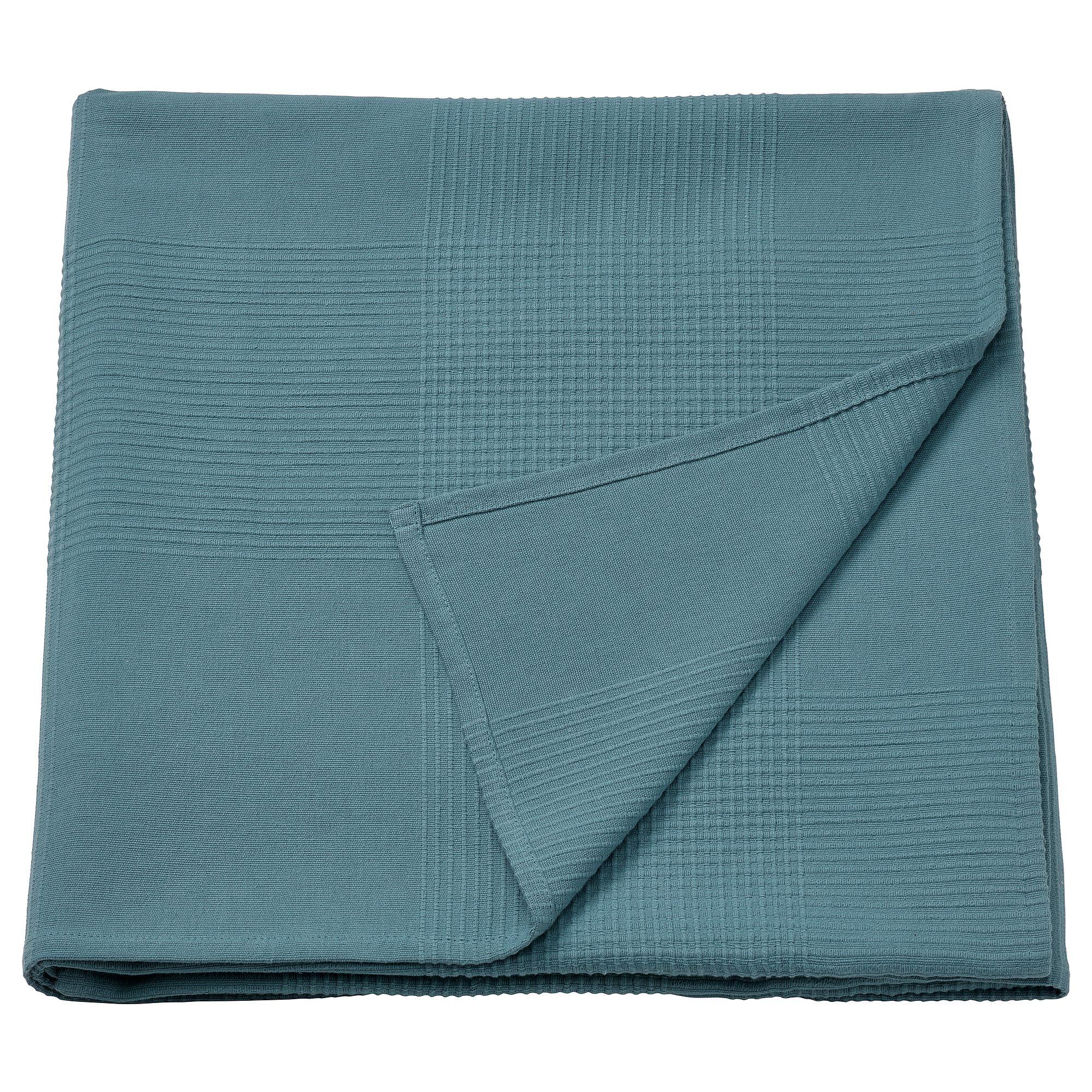 

IKEA INDIRA açık mavi 230x250 cm yatak örtüsü