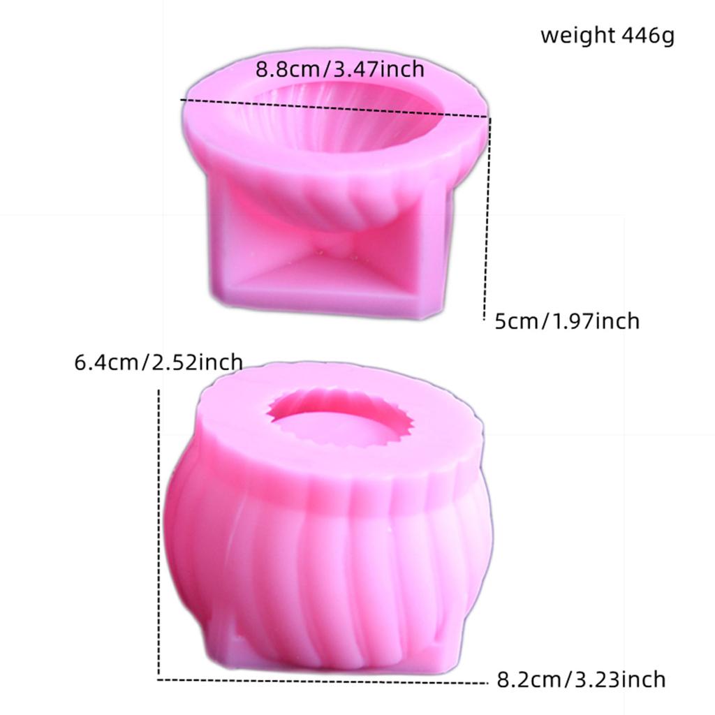 DIY Epoxy Resin Storage Container Silicone Mold Sphere Jar With Lid For Candle Holder And Storage Box Christmas