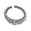 Korean Irregular Foil Embossed Open Ring - Trendy Retro Style for Women