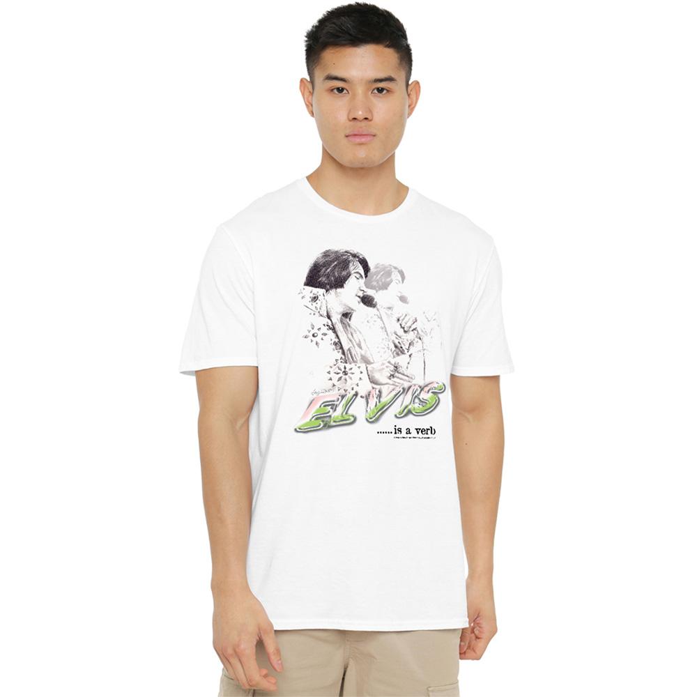 Elvis Presley Unisex Adult Elvis Is A Verb T-Shirt