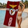 Strandtuch mit Muster von Sport Lisboa e Benfica - weich, saugfähig, maschinenwaschbar, leicht & modern, zum Schwimmen, Reiseutensilien