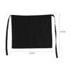 Black, Half Waist Short Apron, Multifunctional  , Comfortable Cloth with Kets for Kitchen, Pub, Cafe  
