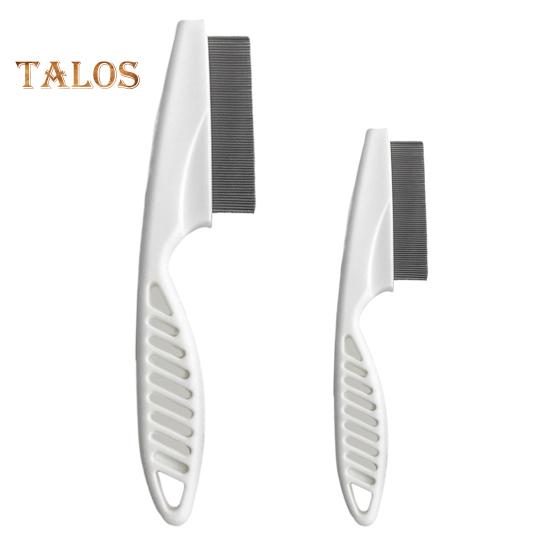 

2 шт. расческа для ухода за домашними животными, многофункциональная расческа из нержавеющей стали от блох для кошек и собак, щетка для удаления пятен от слез домашних животных для вычесывания белый