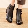 Versatile Fleece Women's Shoes for Autumn and Winter, Warm and Retro Ankle Boots for Women