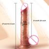 Wearable Realistic Strapon Dildo Skin Testicles Sliding Anal Vagina Sexy Adult Masturbation Big Penis For Women Sex Toys Dildos