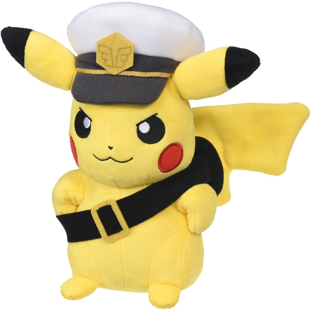 Takara Tomy Pokmon Plush Toy Captain Pikachu Goggles Version 20cm