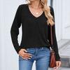Women Tops Long Sleeve R-Neck Shirts Fall Fashion  Casual Business Tunic Blouses