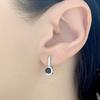 Silver Earrings with Natural Sapphire (1824597)