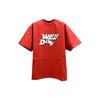 Solid Color Letter Logo Print Round Neck T-Shirt Short Sleeve Men Tops TT1-22-630-U-RD