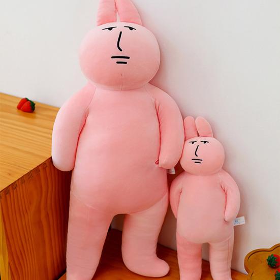 Regenbogen Hase Plüschtier Langohr Hase Körperkissen Weicher Hase Stofftiere Heimdeko Geschenk für Kinder