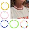 Acrylic Chunky Beads Necklace Statement Bubblegum Necklace Dress Up Jewelry