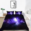 Home Bedding Set Full Size King Bed Twin Bed Space Star Print Bedroom Quilt Cover and Pillow Cover Bedding Decoration