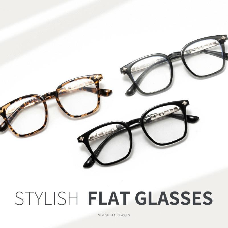 Jay Chou Oversized Fashion Glasses for Women - Arched Eyebrow Line, No-Makeup Look
