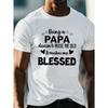 European size Men's Crew Neck Short Sleeve T-shirt, Casual Comfy Lightweight Top For Daily And Outdoor Wear Summer Tee Tops