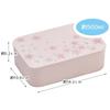 Skater (NLP5-A) Lacquered Single-Tier Lunch Box, 500ml, with Inner and Belt, Cherry Blossom Pink, Made In Japan