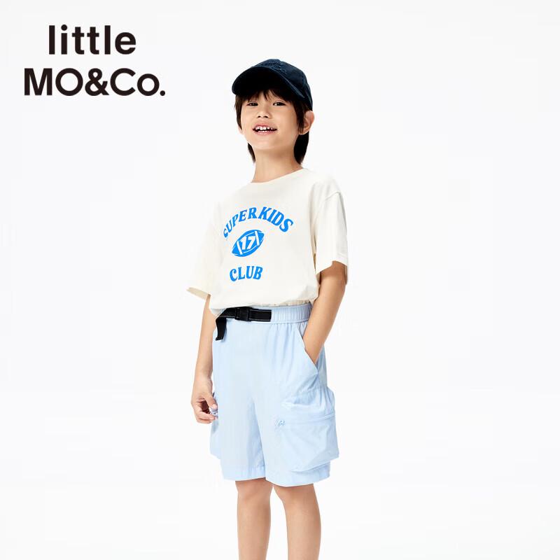 Little MO&Co. Boys  Athletic Cotton Short-Sleeve T-Shirt KBE2TEET08