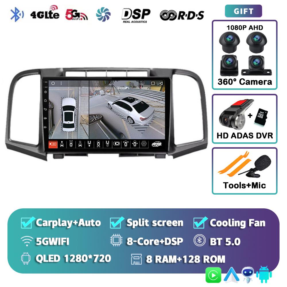 Android14 Carplay Auto For Toyota Venza 2008 - 2012 2013 2014 2015 2016 Car Radio Multimedia Player Video Stereo WIFI+4G BT 2DIN