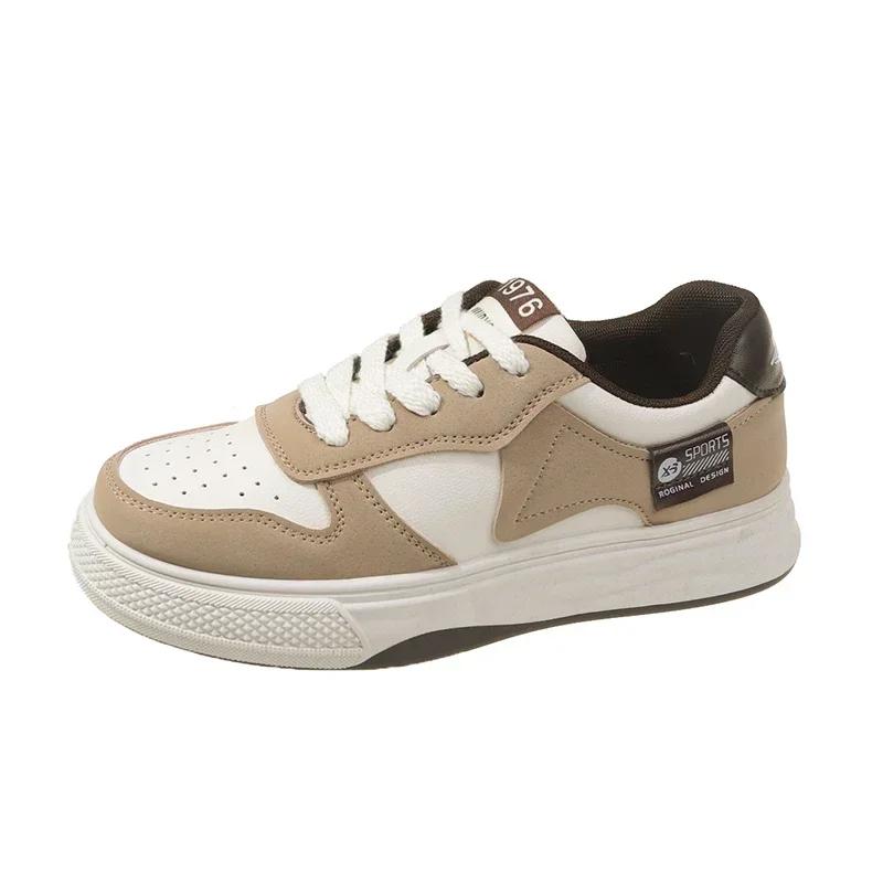 Platform Sports Shoes Flat Female Sneakers Women Tennis Spring Casual Vulcanize Black Fashion Harajuku Thick-sole Sneakers