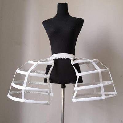 Vogelkäfig-Reifrock, bilaterale Petticoats, Lolita-Krinoline, Unterrock für Mädchen, elastische Taille