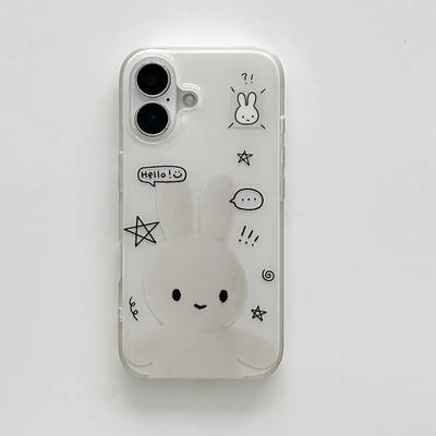 Cute Cartoon Bow Rabbit Star Phone Case For Samsung Galaxy S26 S25 S24 S23 S22 S21 S20 FE Note20 Note10 Edge Plus Ultra Lite 5G