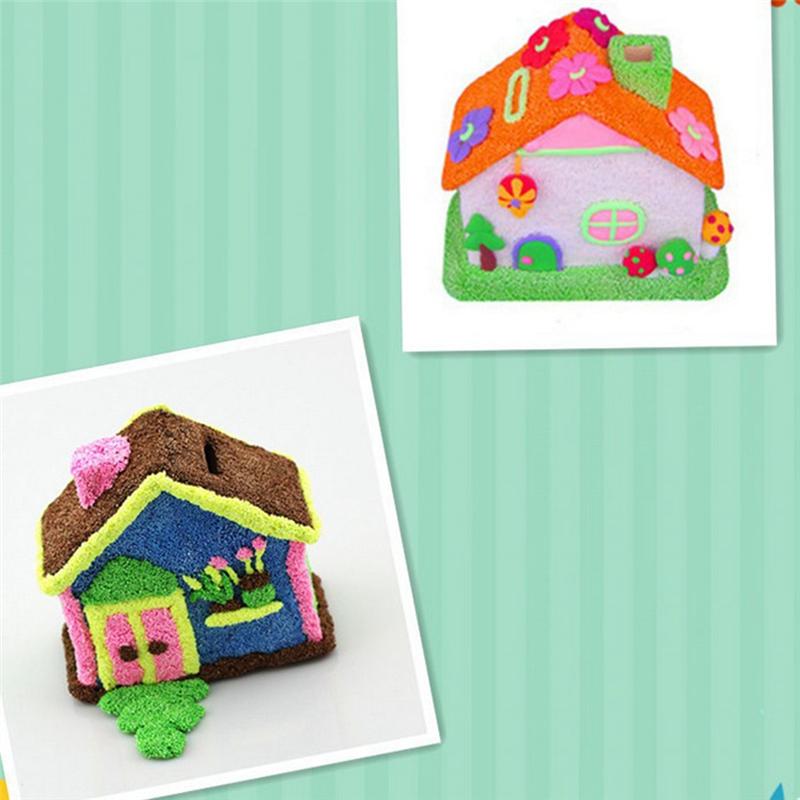 AD23-DIY Wooden Piggy Bank Children's House Piggy Bank Decoration Assembly Craft Kit Unfinished Blank Piggy Bank Birthdaygift