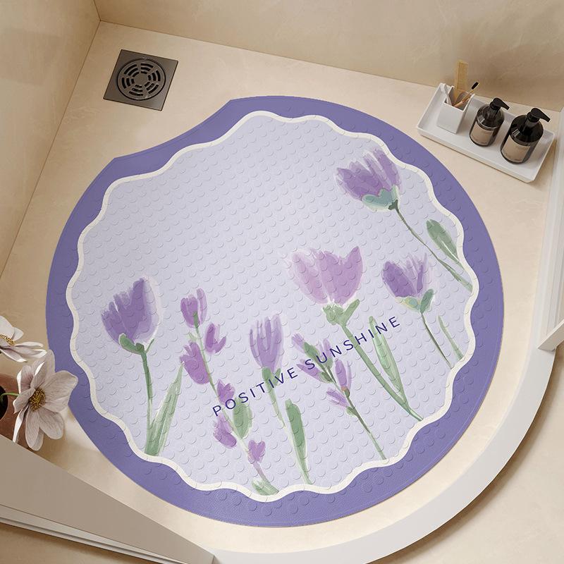 Spezielles Anti-Rutsch-Saugpad für Badezimmer-Fußmatten Rundes Badeschauerraum-Anti-Sturz-Fußpad für ältere Menschen und Kinder