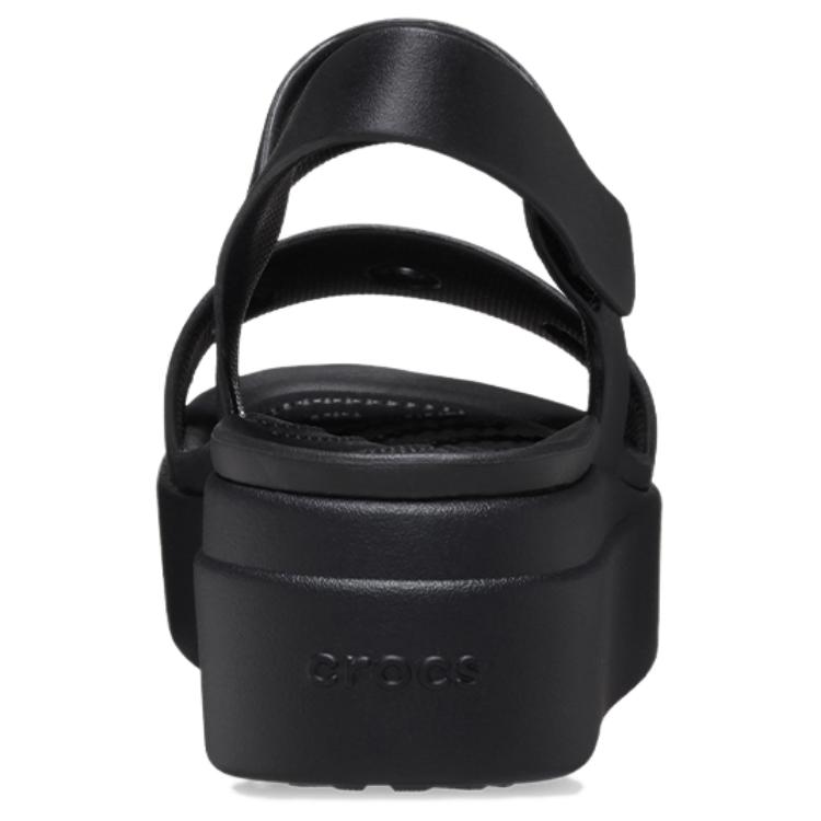 Crocs Brooklyn Wedge Sandals Open Toe Beach Sandals Women Sandals Black 210676-001
