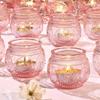 6/12Pcs Votive Glass Candle Holders Centerpiece Table LED Tea Light Candlestick for Home Birthday Wedding Party