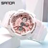 Sanda Harajuku Style Dual Display Digital Sports Watch for Teens and Men
