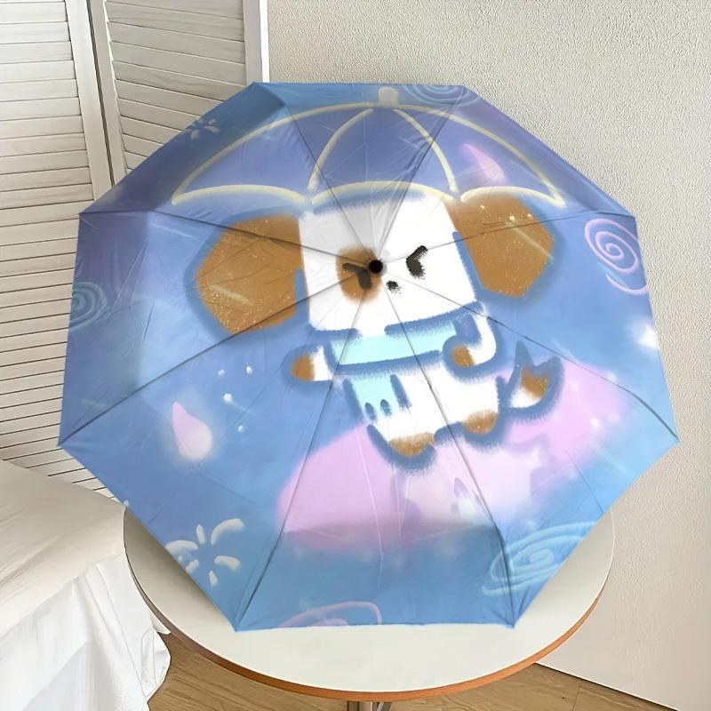Cute Dog Umbrella - Auto-Opening & Closing, Outdoor Protection, Lightweight and Durable Travel Accessory, Perfect Gift for Animal Lovers 140