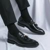 Men Loafers Tassel Business Men Shoes Black Brown Pu Shoes for Men with  Size 38-48 Mens Dress Shoes