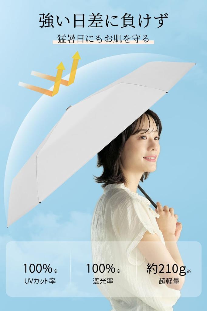 Parasol with UV Complete Sun and Heat Weighing Only Perfect for and Easy To Ultra-lightweight 100% Protection, Shielding. Foldable, 210g. Mother's